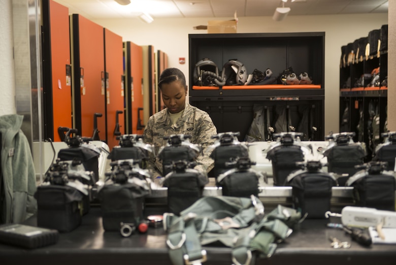 AFE Airmen are responsible for ensuring the aircrews gear is in top-notch condition before takeoff.