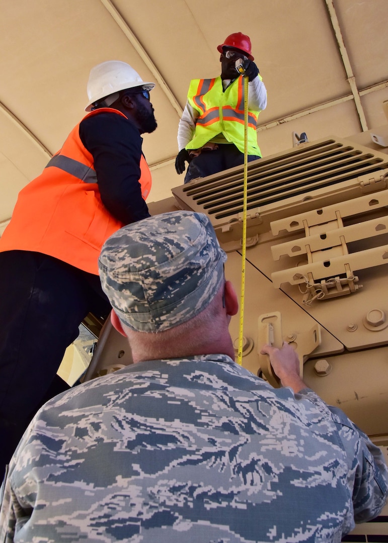 The process that the 386th Expeditionary Logistics Readiness Squadron goes through to send MRAP vehicles throughout the area of responsibility is designed to ensure the vehicle makes its destination and operates properly when it gets there.