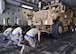 The process that the 386th Expeditionary Logistics Readiness Squadron goes through to send MRAP vehicles throughout the area of responsibility is designed to ensure the vehicle makes its destination and operates properly when it gets there.