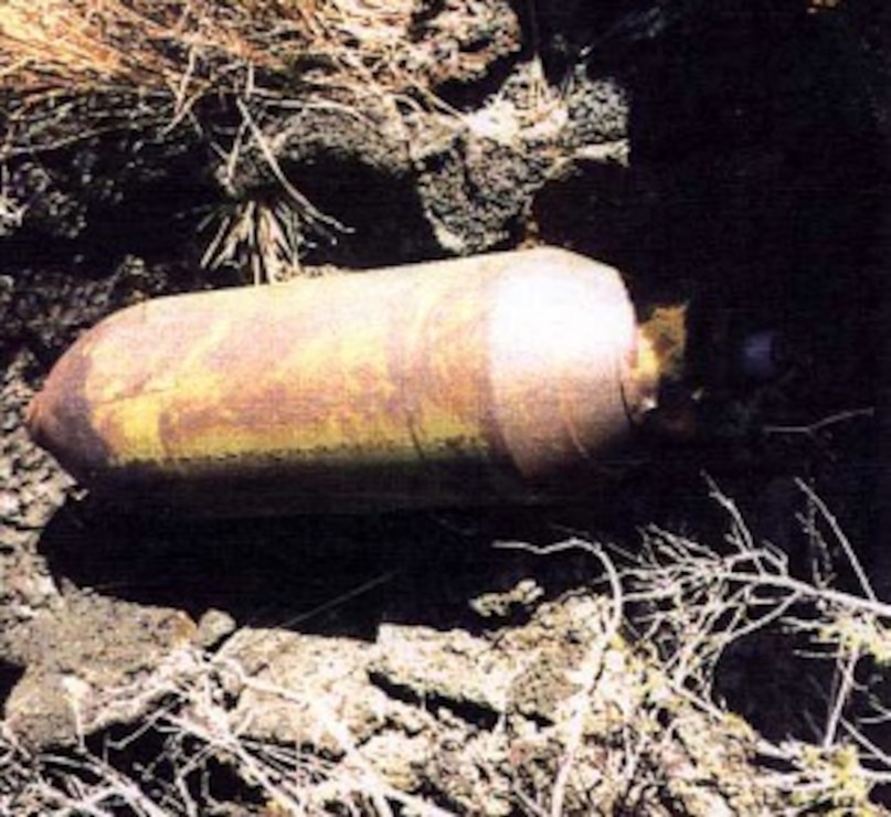 Bomb found and destroyed at the former Kirtland Demolition Bombing Range