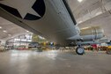 DAYTON, Ohio (01/04/2018) -- National Museum of the U.S. Air Force restoration crews installing the final control surfaces on the Boeing B-17F Memphis Belle™. Plans call for the aircraft to be placed on permanent public display in the WWII Gallery here at the National Museum of the U.S. Air Force on May 17, 2018. (U.S. Air Force photo by Ernie Muller)