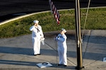 JBPHH Flies Navy Jack in 2018 'Forged with Purpose'