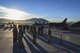 Airmen gather around an A-10 Thunderbolt II, F-22 Raptor and F-16 Fighting Falcon after the quarterly load crew competition at Nellis Air Force Base, Nev., Jan. 5, 2018. Multiple squadrons from the 57th Maintenance Group participated in the competition. (U.S. Air Force photo by Airman 1st Class Andrew D. Sarver/Released)
