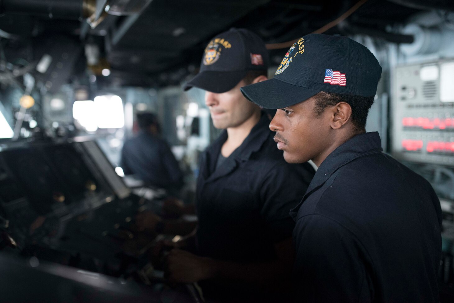 Photo of USS Wasp operations as it transit to Sasebo