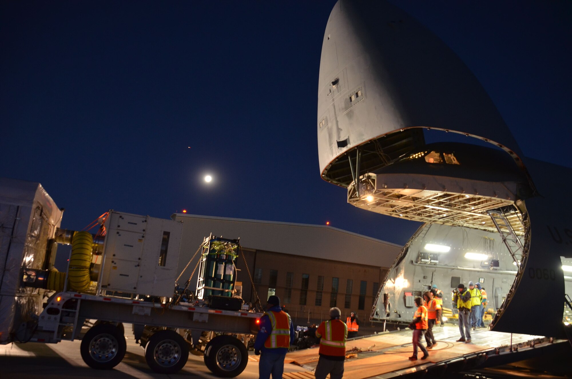 A December 2017 Total Force mission transports a weather satellite from Colorado to Florida.