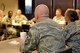 Col. Traci Kueker-Murphy, 310th Space Wing commander, and Command Chief Master Sgt. Todd Scott met with Reserve Citizen Airmen, ranked E-1 through E-4, to discuss Air Force Reserve policy changes and answer any questions the Airmen might have on Sunday, Jan. 7, 2018.