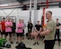 Chief Master Sgt. Heath Tempel, 435th Air Ground Operations Wing and 435th Air Expeditionary Wing command chief, thanks Airmen for participating in an Explosive Ordinance Disposal Fallen Warrior Workout on Ramstein Air Base, Germany, Jan. 5, 2018. Tempel, a former EOD Airman, took the opportunity to express his gratitude to all who worked to honor fallen members and keep their memory alive. (U.S. Air Force photo by Senior Airman Jimmie D. Pike)