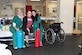 U.S. Air Force Medical Service Corps Officer, Maj. Stephanie Proellochs (center), works with two of Walter Reed National Military Medical Center’s physical therapists in Bethesda, MD, Nov. 8, 2017. Kyla Dunlavey (right) and Alyssa Olsen (left) work with the rest of Proellochs’ medical team throughout her amputation recovery.  Proellochs was diagnosed with a metastatic tumor in her left foot in January 2017, which resulted in having her foot amputated. (U.S. Air Force photo by Karina Luis)