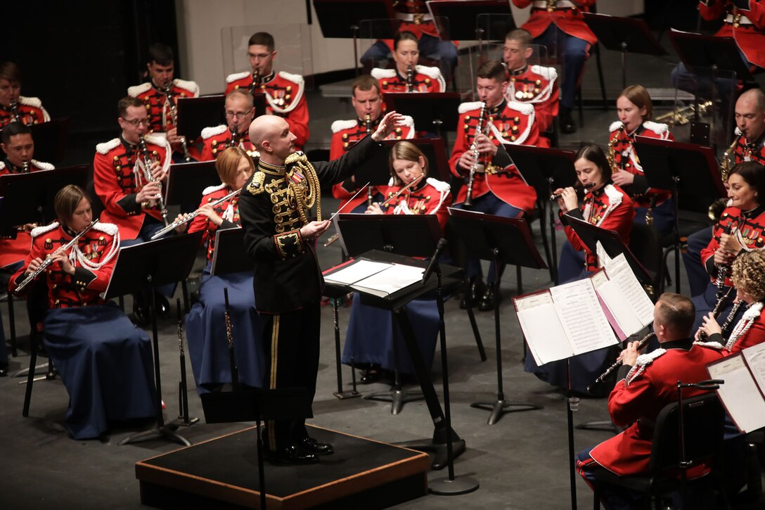 On Jan. 7, 2018, the Marine Band presented the annual Sousa Season Opener at George Mason Center for the Arts Concert Hall in Fairfax, Va