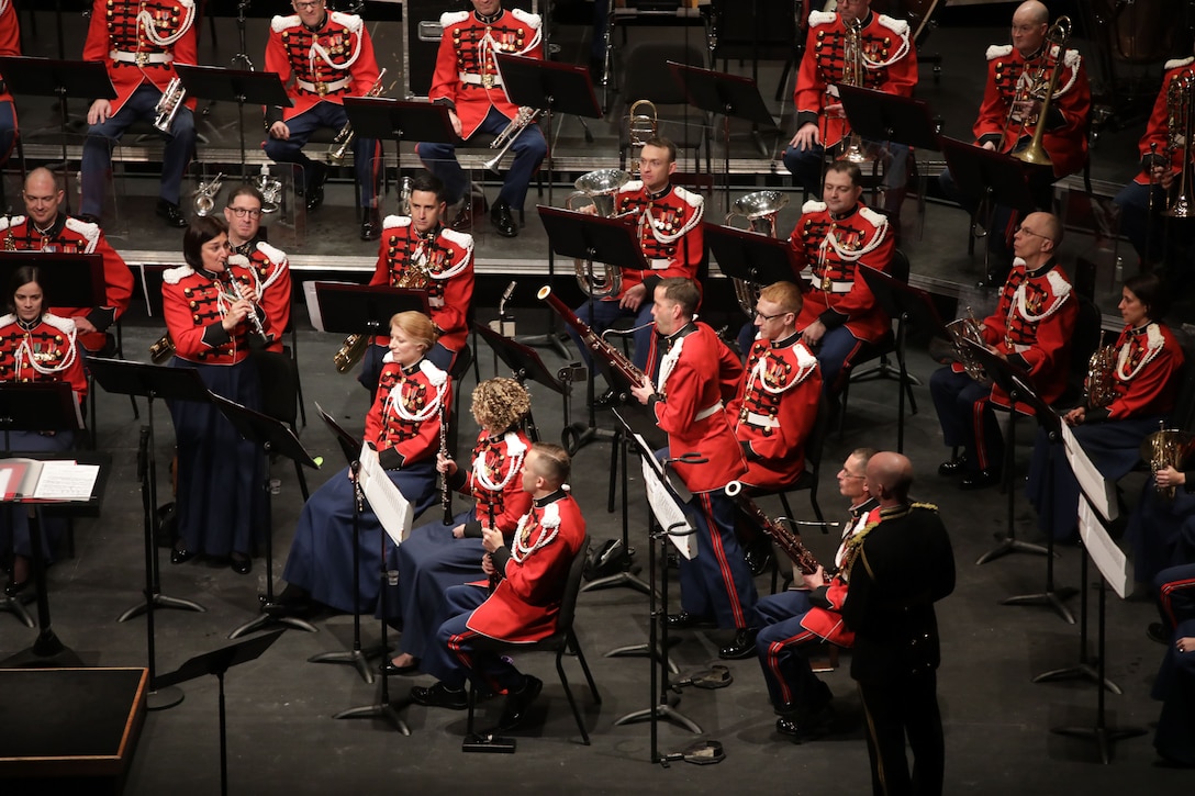 On Jan. 7, 2018, the Marine Band presented the annual Sousa Season Opener at George Mason Center for the Arts Concert Hall in Fairfax, Va