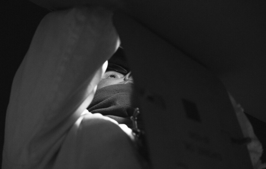 Airman 1st Class Liam Gates, 736th Aircraft Maintenance Squadron propulsion systems apprentice, checks an engine oil tank cap for security on a C-17A Globemaster III, Jan. 5, 2018, at Dover Air Force Base, Del. Gates and other 736th AMXS maintainers prepared the aircraft for a mission in temperatures near 15 degrees Fahrenheit and 15 mile per hour winds with a wind chill of minus three degrees. (U.S. Air Force photo by Roland Balik)