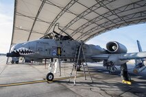 Capt. Haden Fullam, 75th Fighter Squadron pilot waits for takeoff, Jan. 5, 2018, at Moody Air Force Base, Ga. Team Moody resumed its flying operations after a Jan. 3 snow storm halted all maintenance and flying operations. (U.S. Air Force photo by Airman Eugene Oliver)
