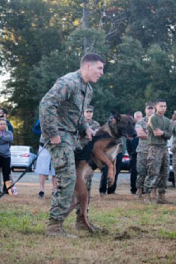 Service members and Civilian officers from local Police departments all competing for the Annual Iron Dog competition hosted by Security Battalion at MCB Quantico. October 20, 2017.