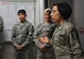 Chief Master Sgt. Ericka Kelly, Air Force Reserve Command command chief master sergeant, speaks to the 94th Aeromedical Staging Squadron at Dobbins Air Reserve Base, Ga, Jan. 7, 2018. Kelly visited Dobbins to tour the base and visit the units, as well as host question and answer sessions. (U.S. Air Force photo by Staff Sergeant Miles Wilson)