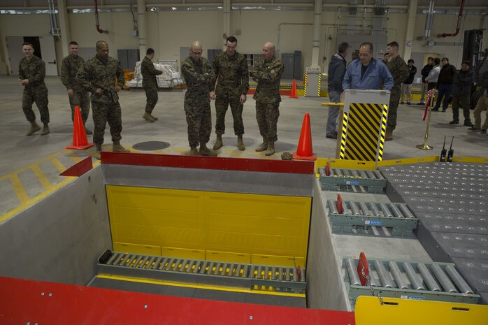 Air transportation division conducts ribbon cutting for air freight facility