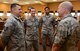 Gen. Mike Holmes, commander of Air Combat Command, speaks to Airmen selected as superior performers during his visit to Creech Air Force Base, Nev., Jan. 6, 2018. Holmes visited the Airmen of the 432nd Wing/432nd Air Expeditionary Wing to view Remotely Piloted Aircraft operations firsthand and to discuss the future of the enterprise. (U.S. Air Force photo/Senior Airman Christian Clausen)