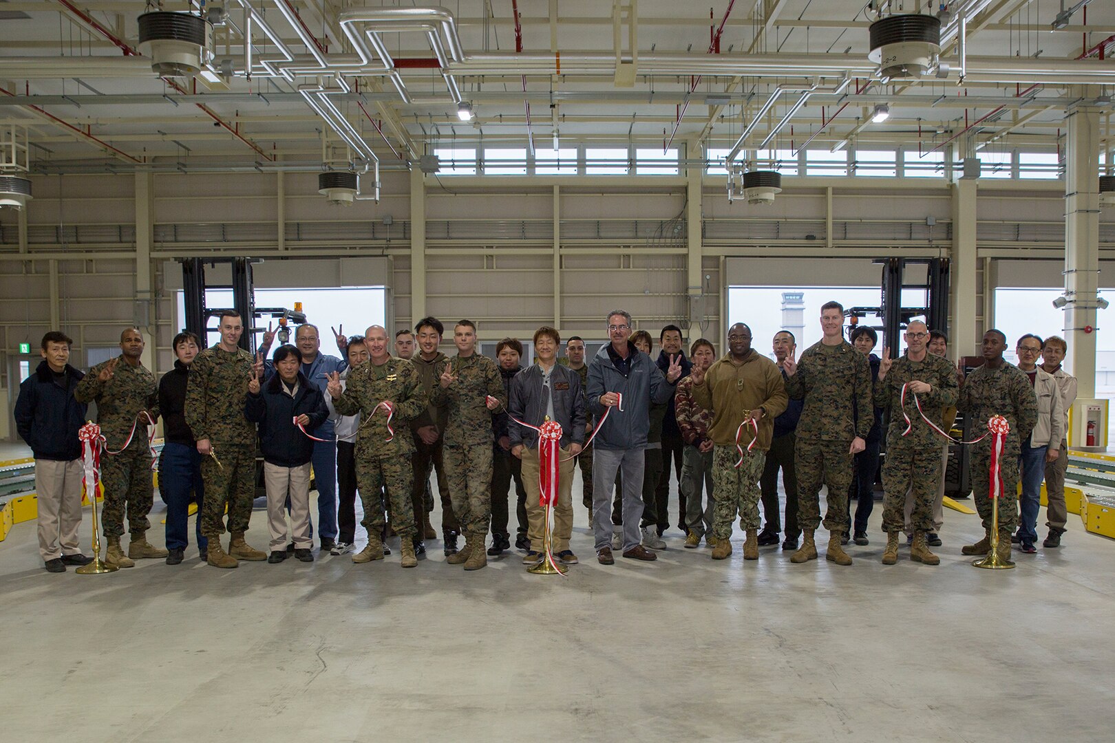 Air transportation division conducts ribbon cutting for air freight facility