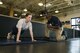Fitness specialists assigned to the 20th Force Support Squadron fitness center and annex are available to assist Airmen with adjusting their push-up and sit-up forms in preparation for their physical training tests.