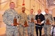 The 919th Special Operations Wing’s annual award winners for the period October 2016 to September 2017 display their trophies during a ceremony