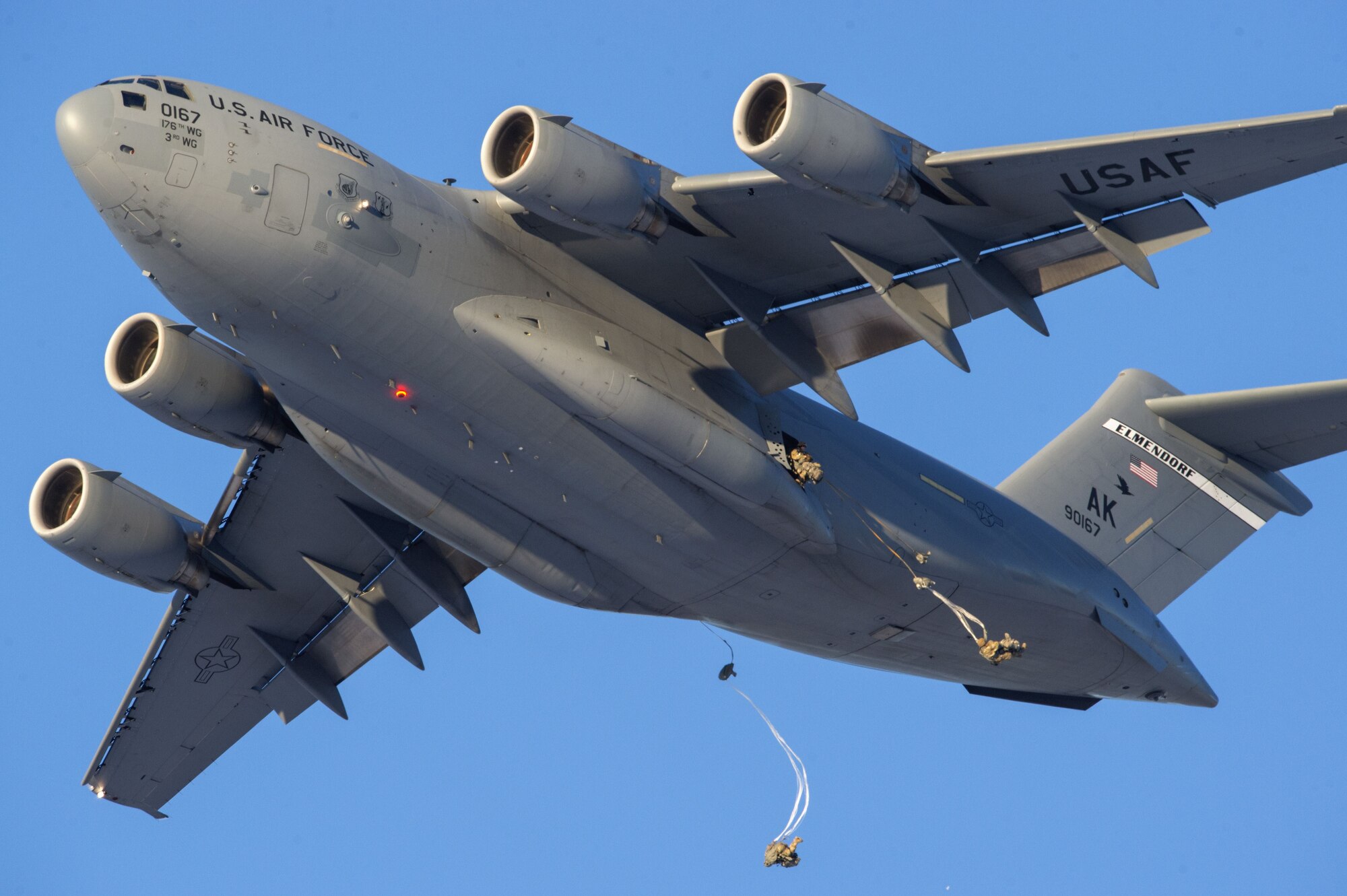 Spartan paratroopers go airborne over JBER