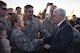 Vice President Mike Pence shakes hands with Airmen during his visit to Nellis Air Force Base, Nevada, Jan. 11, 2018. Nellis is Air Combat Command’s largest base and home to the U.S. Thunderbirds. (U.S. Air Force photo by Airman 1st Class Andrew Sarver)