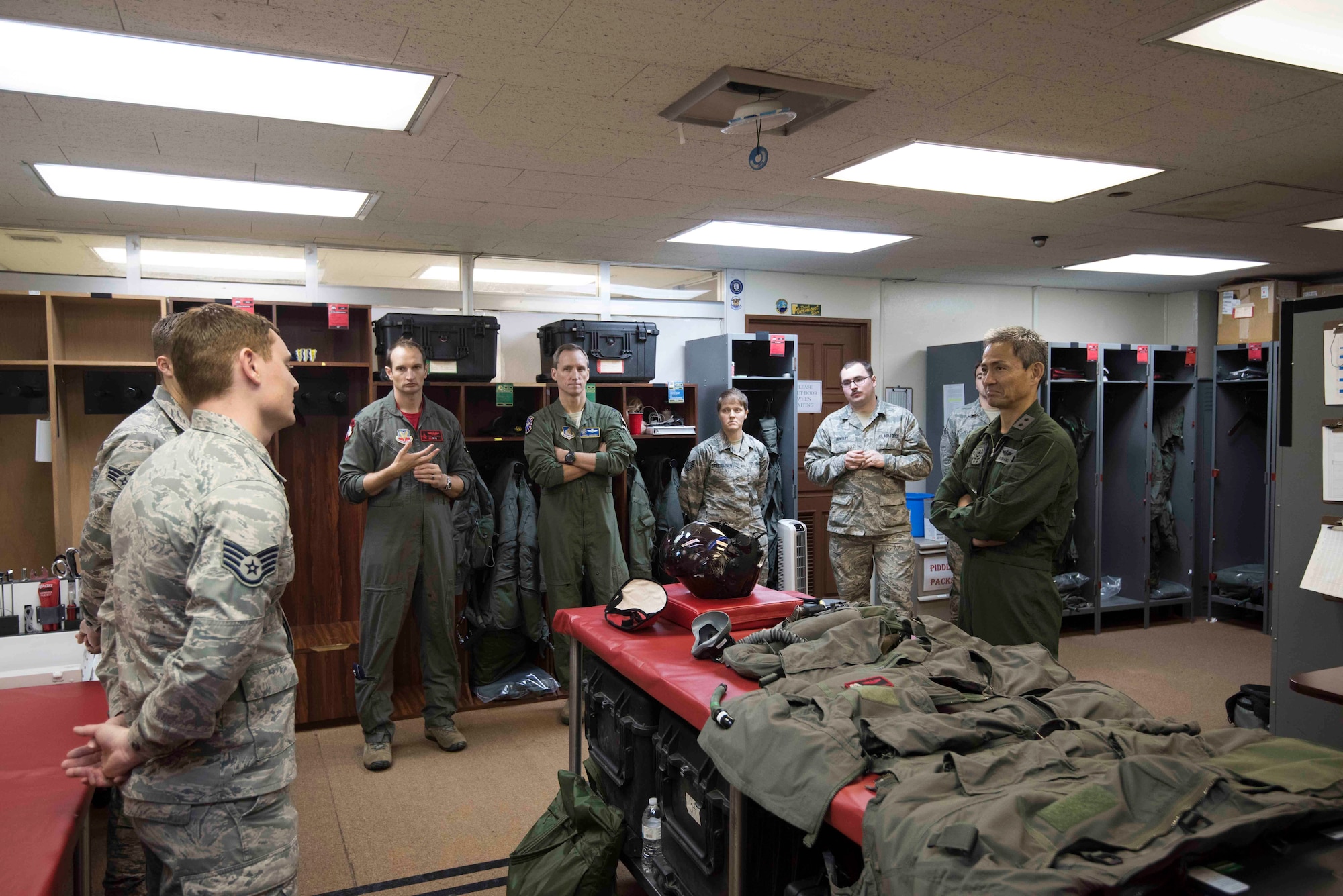 Bilateral Integration: JASDF General tours F-35A at Kadena