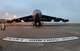 A B-52 Stratofortress, supporting a strategic bomber deployment in Europe, was diverted to RAF Mildenhall due to inclement weather Jan. 9, 2018, while en route to RAF Fairford, England. The 100th Air Refueling Wing had Airmen standing by and infrastructure available to receive the bomber aircraft until it was able to continue to its final destination. The strategic bomber is one of four B-52s from the 5th Bomb Wing, Minot Air Force Base, North Dakota, conducting theater integration and training in the United Kingdom. (U.S. Air Force photo by Karen Abeyasekere)
