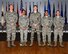 Five members of Team BLAZE were promoted to their next ranks Dec. 28, 2017 at the December Enlisted Promotion Ceremony on Columbus Air Force Base, Mississippi. Airmen in the U.S. Air Force have to work hard and diligently to earn their next rank and when they do, they are held to a higher standard than their previous rank. (U.S. Air Force photo by Sharon Ybarra)