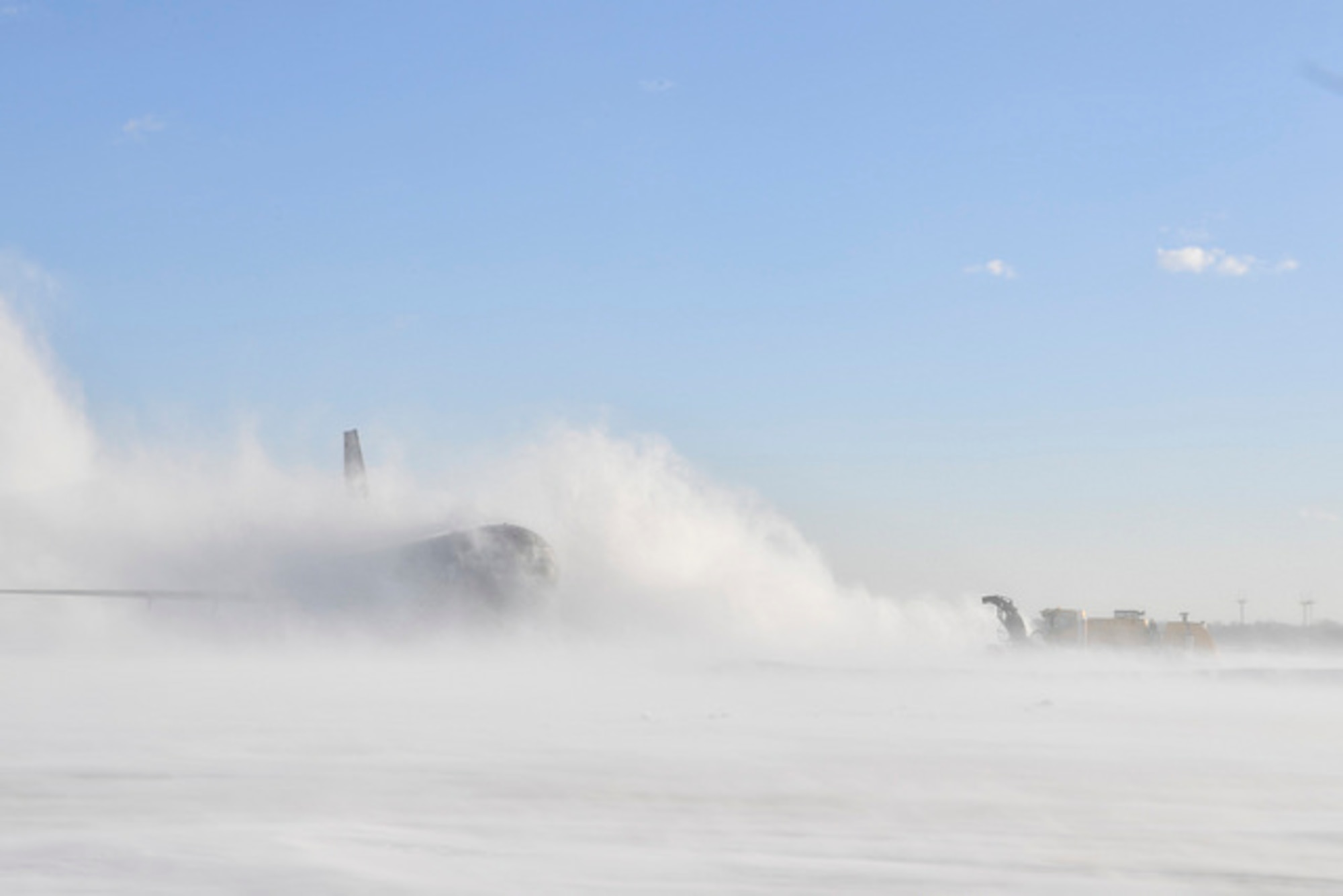 87 CE removes snow from flightline