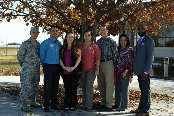 Organizers, mentors and supporters for the 47th Medical Operations Squadron’s family advocacy program gather at the Losano Fitness Center at Laughlin Air Force Base, Texas, Jan. 10, 2017. The family advocacy program offers courses designed to manage any types of stress, to channeling emotions of anger into happiness, or to help expecting or current parents gather more ideas to further ensure their children’s success, the classes are designed to help make life both easier and more fruitful.