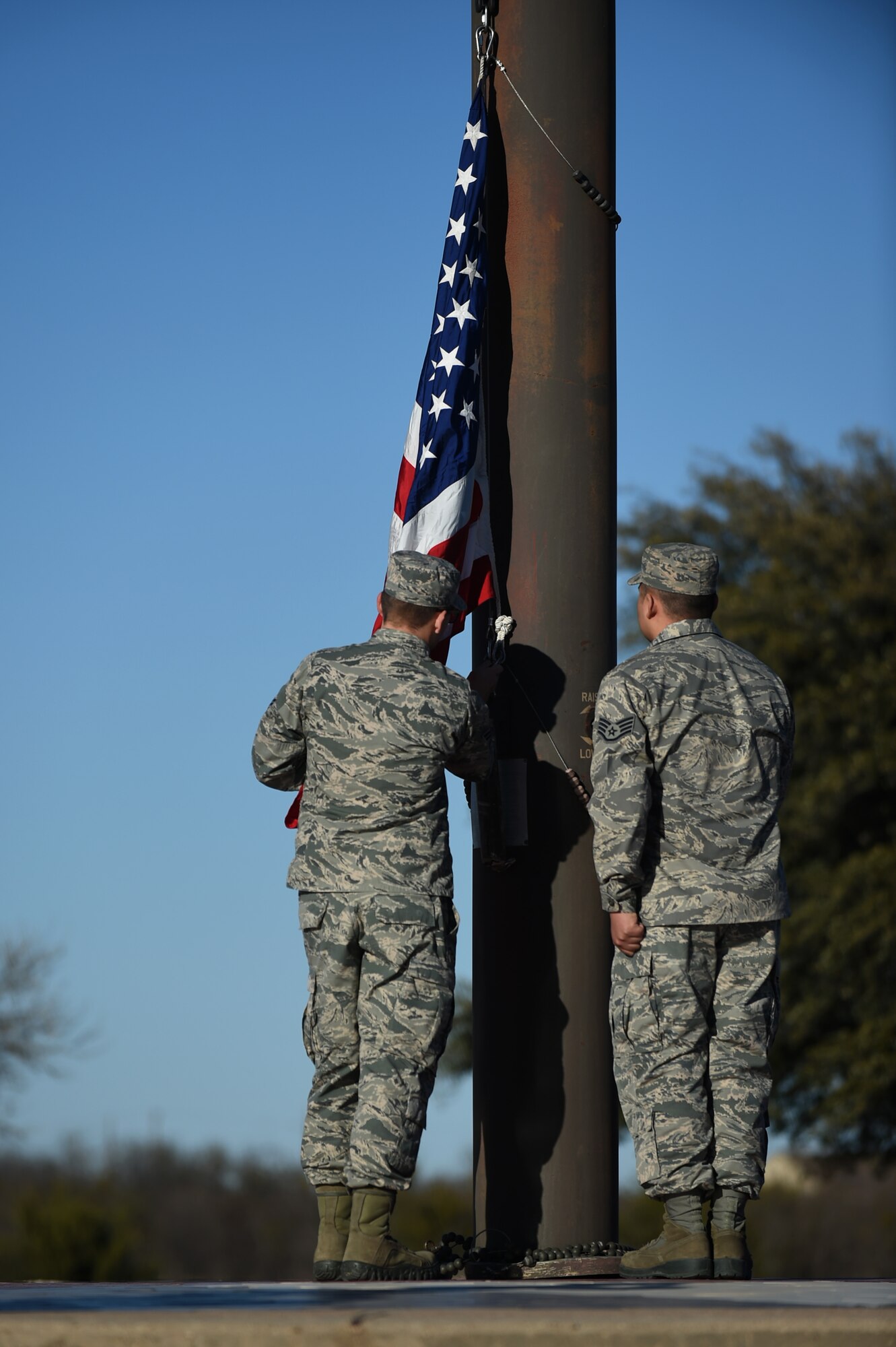 Dyess holds wing retreat ceremony