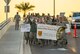Airmen assigned to the 56th Fighter Wing participate in a Martin Luther King Jr. Day remembrance march at Luke Air Force Base, Arizona, Jan. 12, 2018. Approximately 70 Airmen participated in the march which honored the life and legacy of Martin Luther King Jr. (U.S. Air Force photo/Airman 1st Class Caleb Worpel)