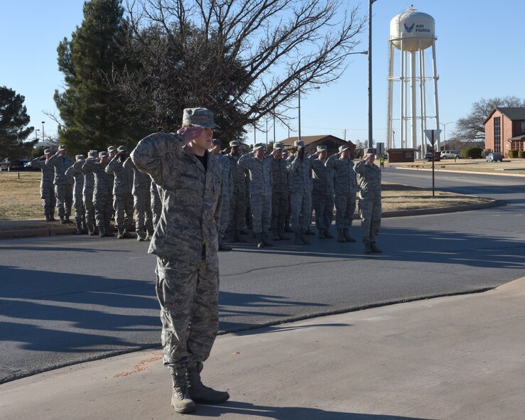 Dyess holds wing retreat ceremony
