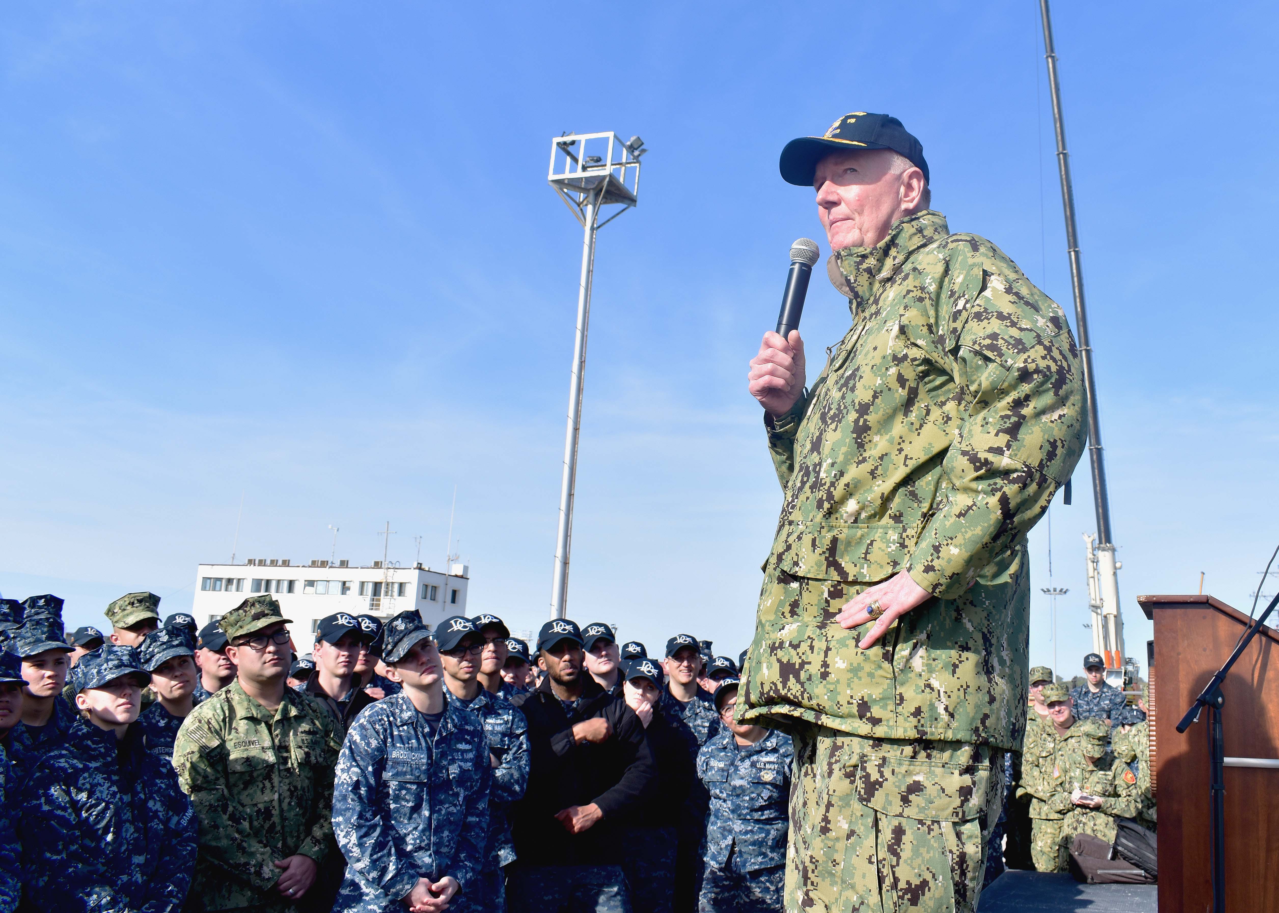 Navy's Senior Leader in Europe and Africa highlights his Five Focus ...
