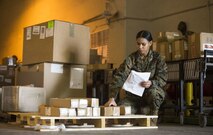 The Marine Corps Association and Foundation honored Cpl. Nelfi Tineoferreiras as its Marine of the Year 2017 Jan. 12, 2018, at the Butler Officer's Club, Camp Foster, Okinawa, Japan.  Tineoferreiras, the noncommissioned officer-in-charge of Receiving Section, Combat Logistics Regiment 35, 3rd Marine Logistics Group,  and native of the Dominican Republic was nominated to be the MCA&F Marine of the Year 2017 for her outstanding performance, some of which included her technical proficiency, dedication to her duties and demonstration of the Marine Corps' core values. (U.S. Marine Corps photo by Lance Cpl. Joshua Pinkney)