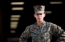 The Marine Corps Association and Foundation honored Cpl. Nelfi Tineoferreiras as its Marine of the Year 2017 Jan. 12, 2018, at the Butler Officer's Club, Camp Foster, Okinawa, Japan.  Tineoferreiras, the noncommissioned officer-in-charge of Receiving Section, Combat Logistics Regiment 35, 3rd Marine Logistics Group,  and native of the Dominican Republic was nominated to be the MCA&F Marine of the Year 2017 for her outstanding performance, some of which included her technical proficiency, dedication to her duties and demonstration of the Marine Corps' core values. (U.S. Marine Corps photo by Lance Cpl. Joshua Pinkney)