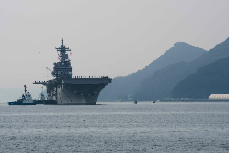 USS Wasp Arrives to Sasebo, Japan