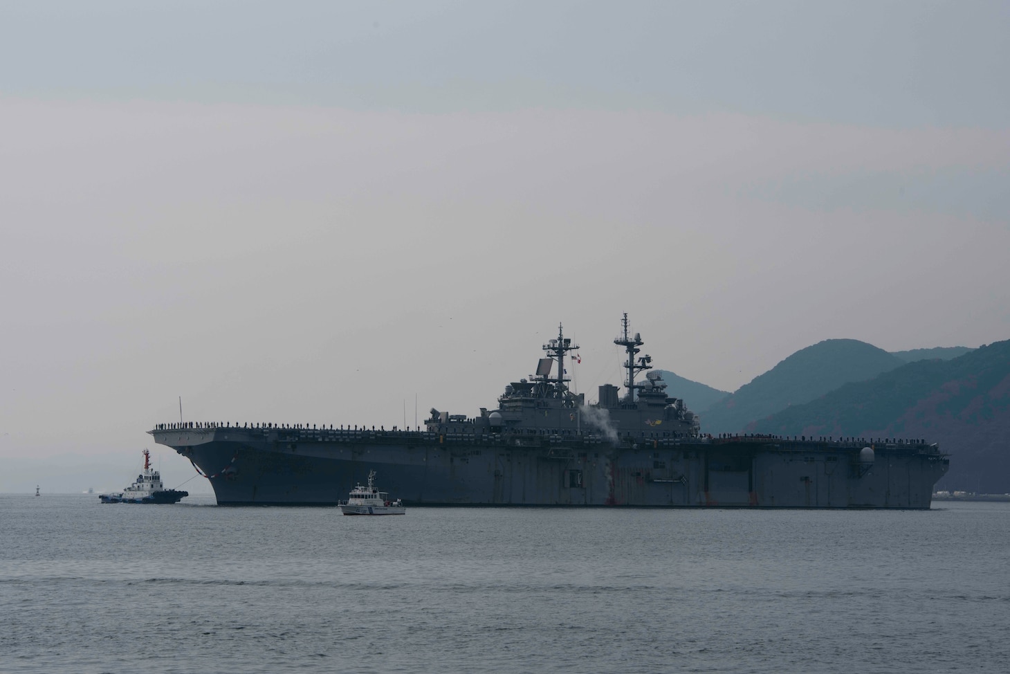 USS Wasp Arrives to Sasebo, Japan