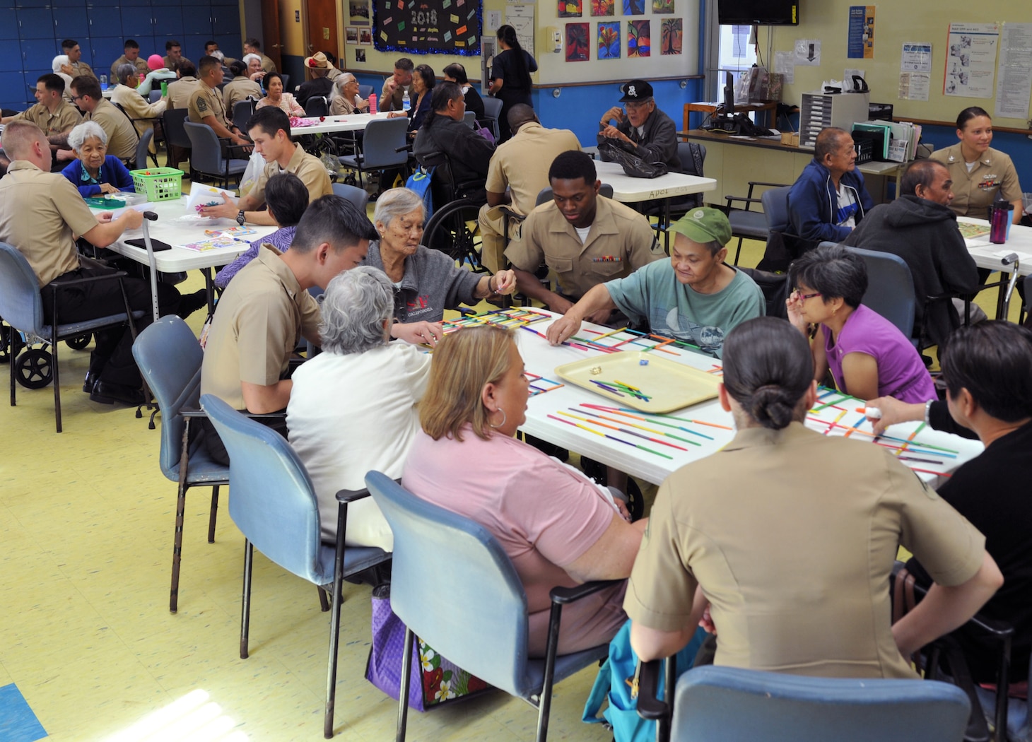 USS America visits adult day care