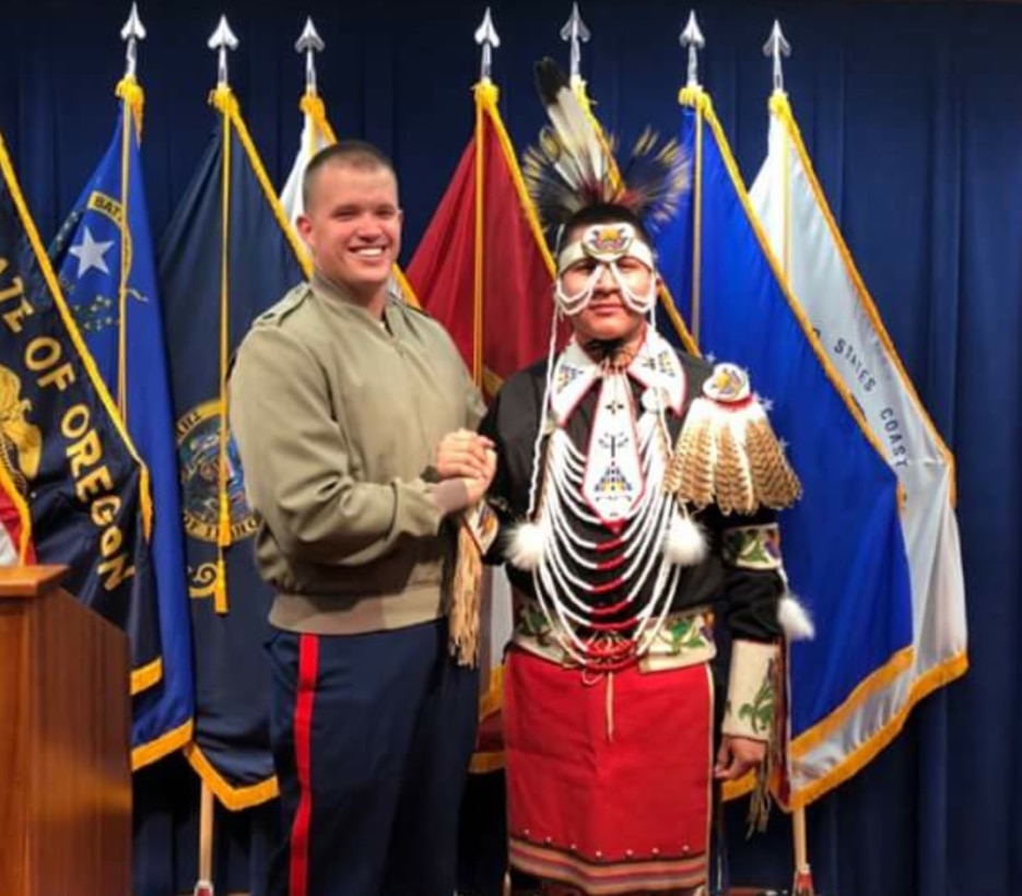 Nagitsy is enlisted in the Shoshone-Bannock tribes of southeastern Idaho and has bloodlines of four tribes; Northern Cheyenne, Eastern Shoshone, Shoshone-Bannock and Navajo. He will leave for Marine Corps Recruit Depot for recruit training on Jan. 16, 2018.