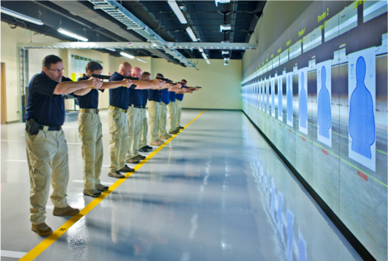 Federal law enforcement officers undergo training at FLETC in Glynco, Georgia, where DLA officers recently received several awards.