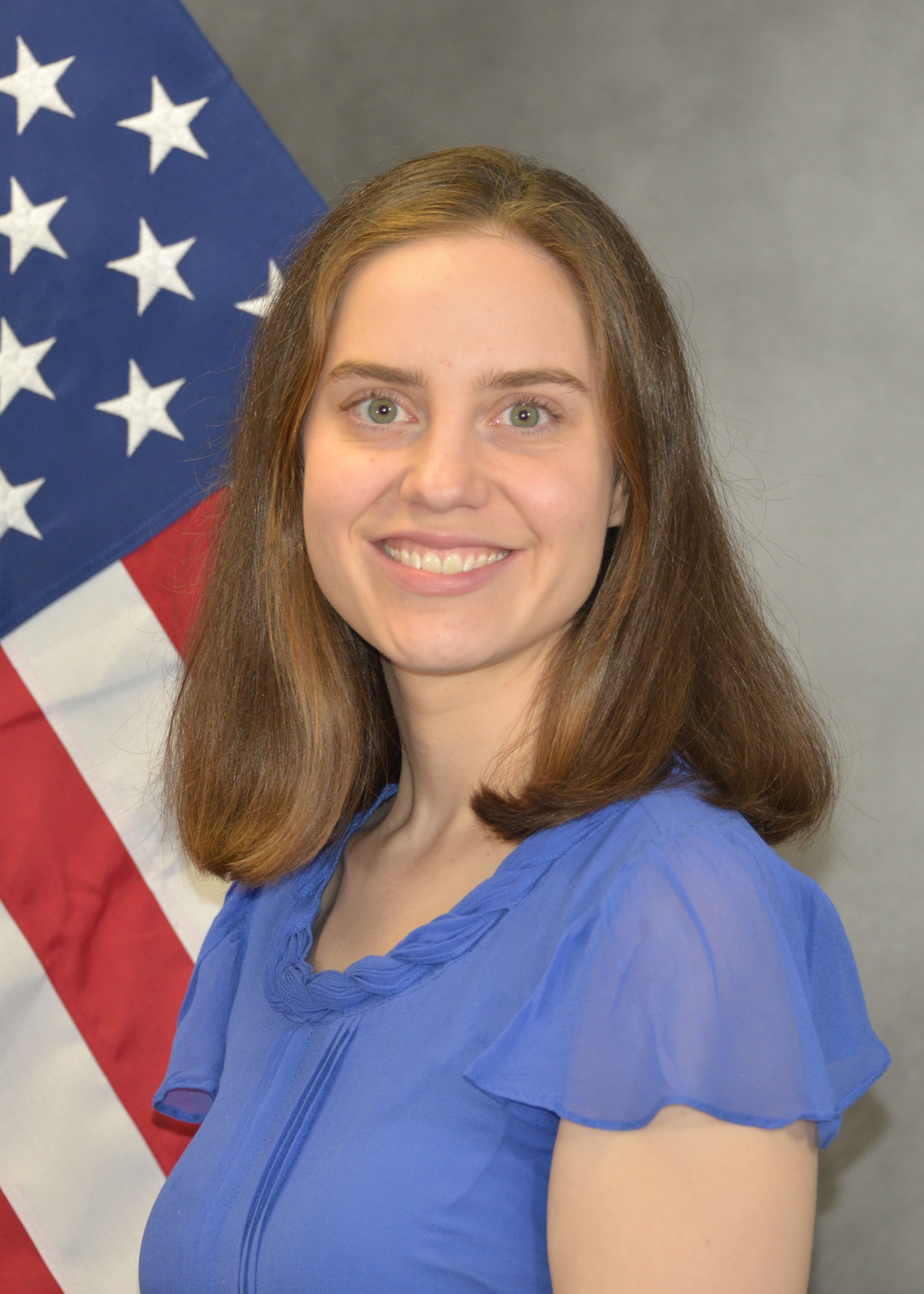 Emily Copeland, 325th Force Support Squadron librarian, poses for an official photo. (Courtesy photo)