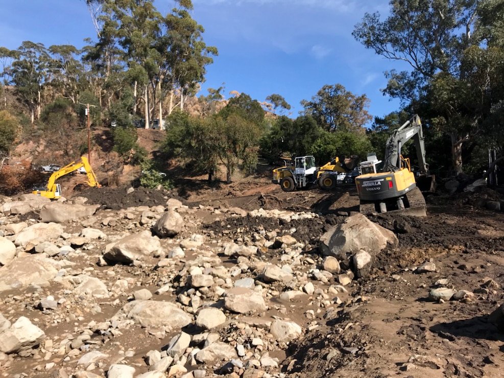 Montecito Basin debris removal Jan. 12.