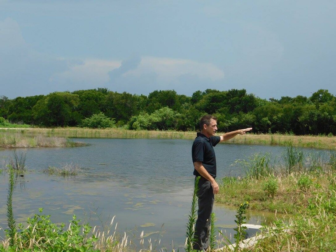 The Corps team designed six wetland ponds to capture enough runoff to create six wetland plant communities at the heart of the project. Its Frisco partners worked with subdivision developers to obtain sufficient land adjacent to Corps-controlled floodplains. An excavation contractor built berms and water control structures. Biologists actively re-introduced missing or scarce native plants.