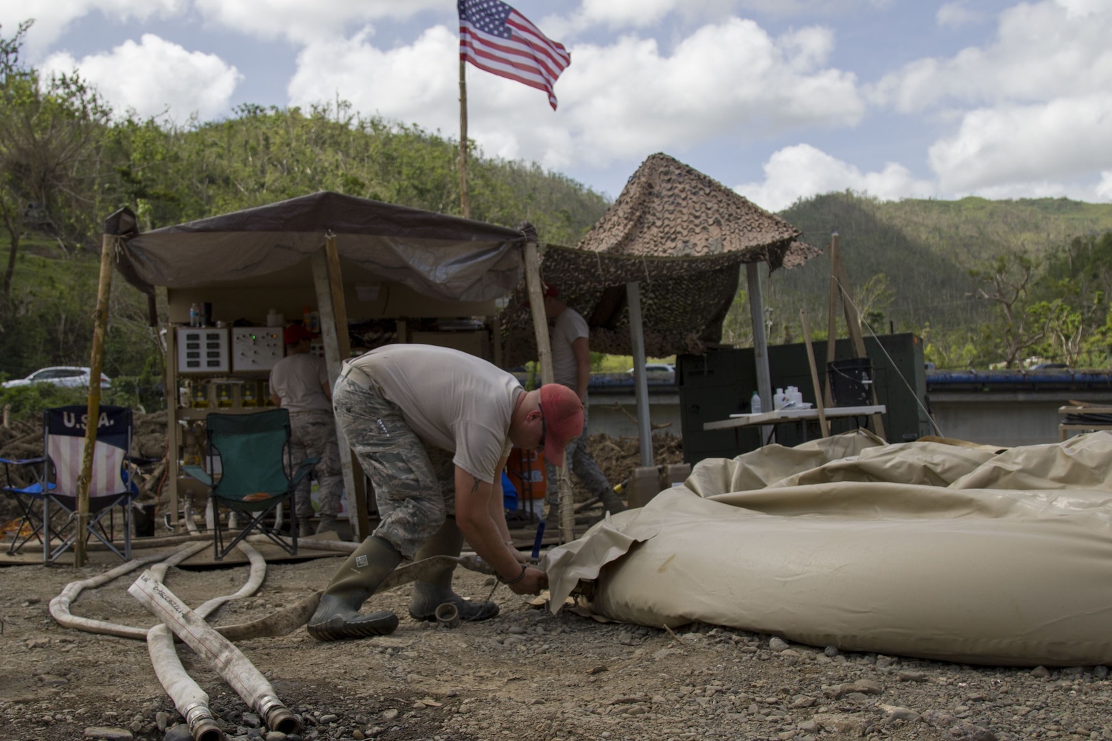 Filling water tank