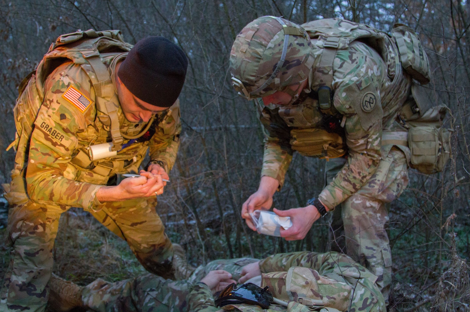 N.Y. Soldiers in medical drill