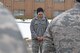 Staff Sgt. Christopher Lozada, 66th Training Squadron military training leader, talks with students during formation Jan. 16, 2018, at Fairchild Air Force Base, Washington. The MTL position is a four-year controlled tour and is available through the Developmental Special Duty program. Applicants must have demonstrated leadership abilities during previous assignments and must have the ability to lead and have empathetic understanding of the problems young Airmen away from home in a new environment may experience. (U.S. Air Force photo/Senior Airman Mackenzie Richardson)