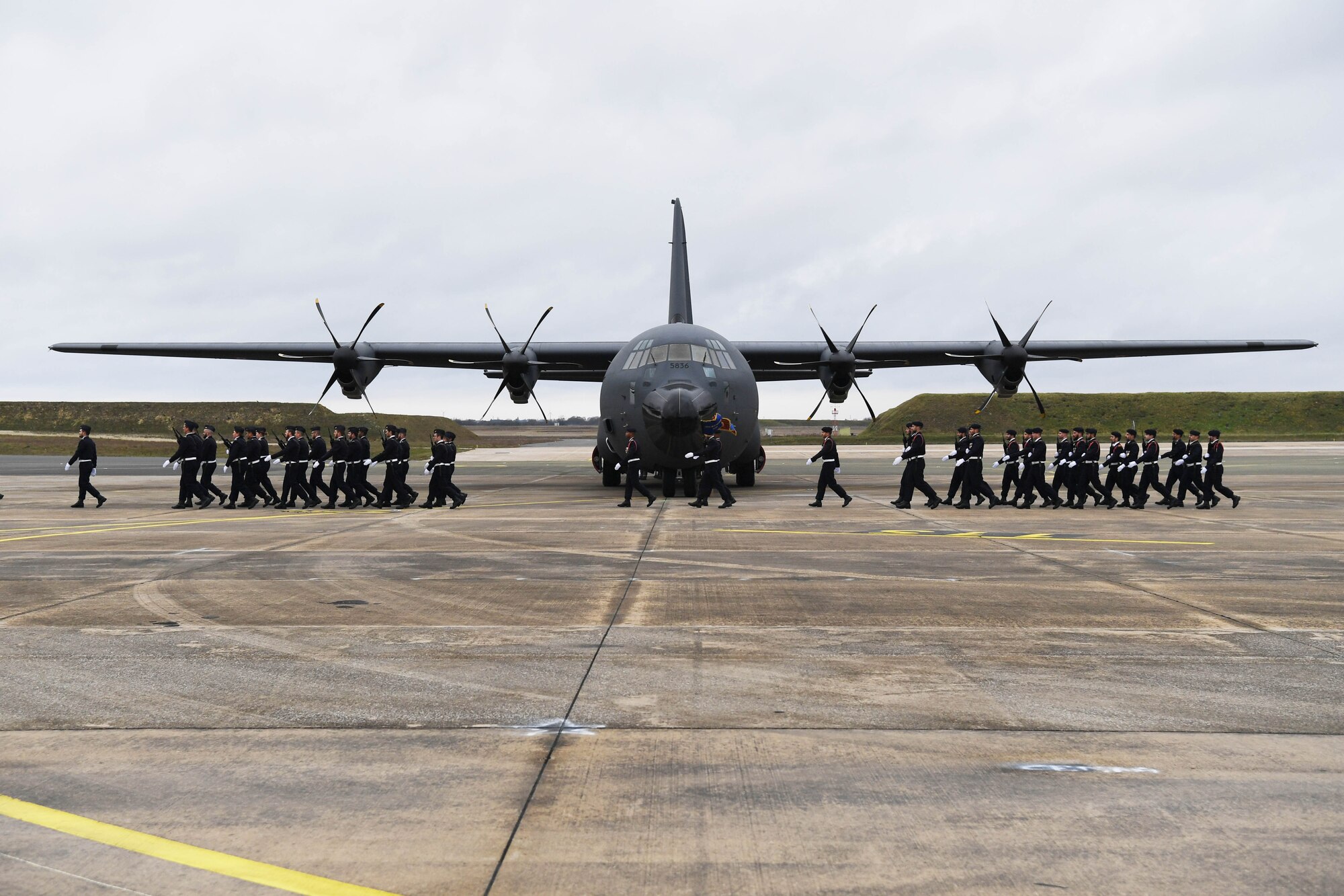 Lt. Gen. Richard Clark attended the inaugural C-130J Super Hercules ceremony in which France celebrated the acceptance of the first of four J-model aircraft.