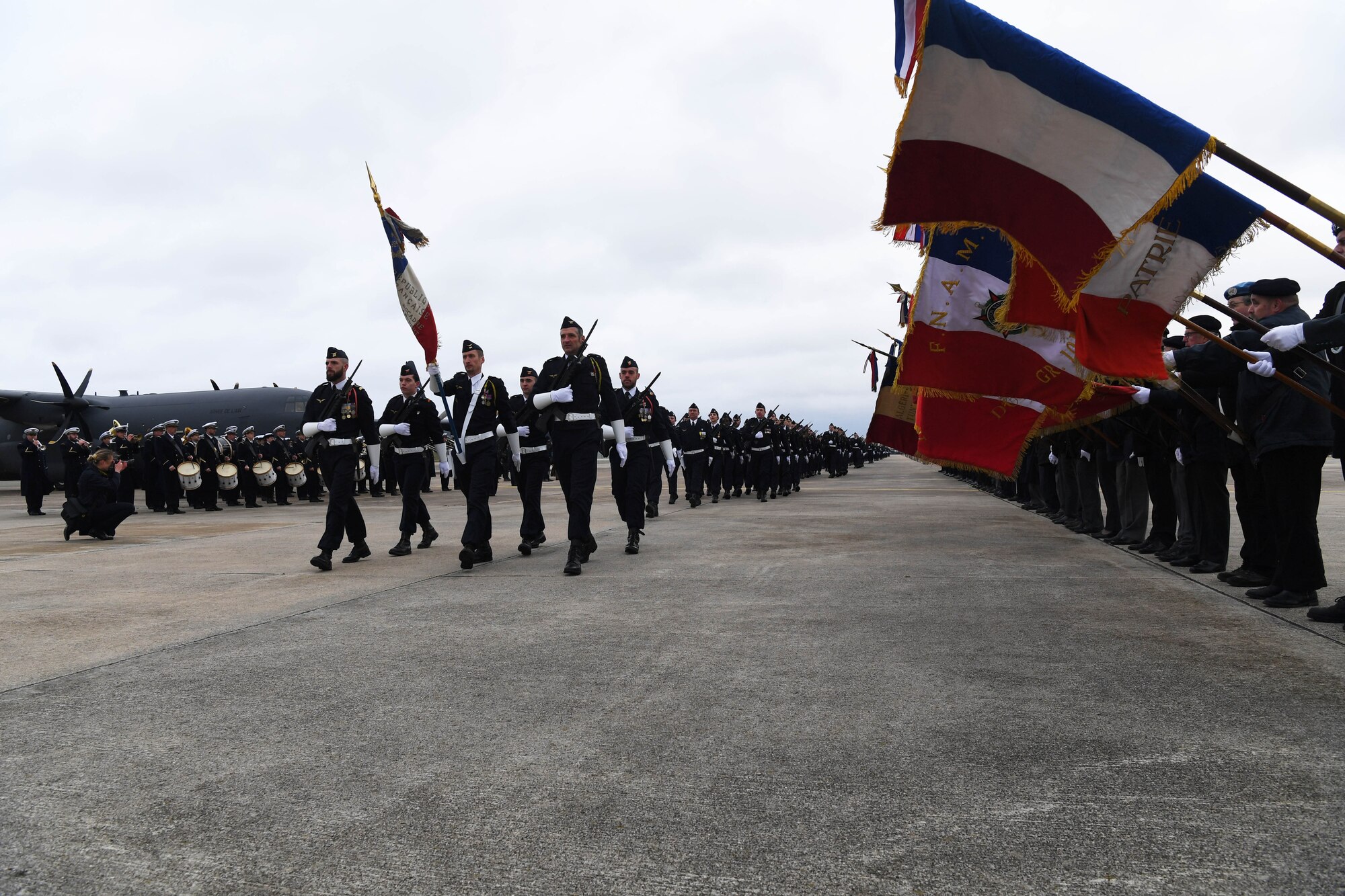 Lt. Gen. Richard Clark attended the inaugural C-130J Super Hercules ceremony in which France celebrated the acceptance of the first of four J-model aircraft.