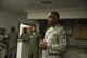 Chief Master Sgt. Anthony Johnson, Pacific Air Forces command chief, speaks with members of the 65th Airlift Squadron during a tour of the units at Joint Base Pearl Harbor-Hickam, Hawaii, Jan. 16, 2018.  During his tour, Johnson spoke about the importance of readiness and Air Force policy changes. (U.S. Air Force photo by Tech. Sgt. Heather Redman)